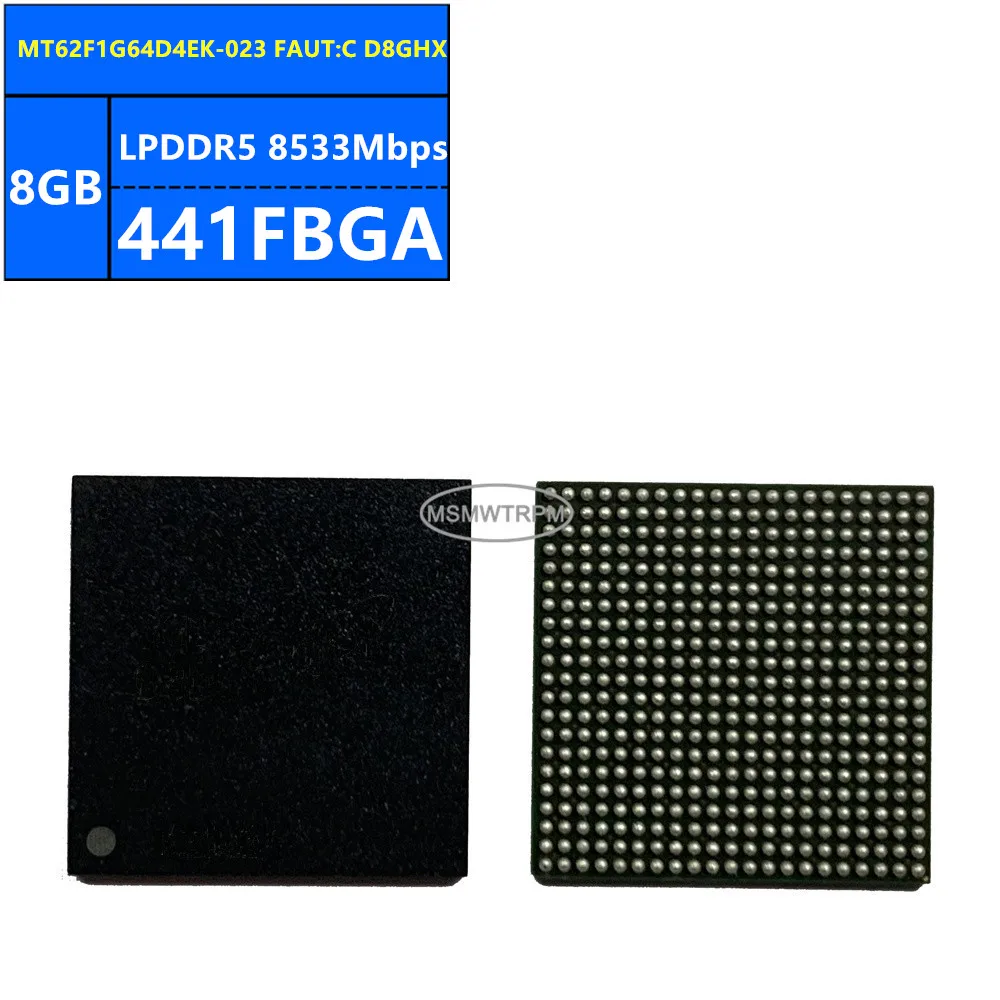 MT62F1G64D4EK-023 IT:B D8CXW MT62F1G64D4EK-023 FAUT:C D8GHX LPDDR5 8GB 8533Mbps 441FBGA 64Gb Memory Chip IC Integrated Circuits
MT62F1G64D4EK-023 IT:B D8CXW MT62F1G64D4EK-023 FAUT:C D8GHX LPDDR5 8GB 8533Mbps 441FBGA 64Gb Memory Chip IC Integrated Circuits