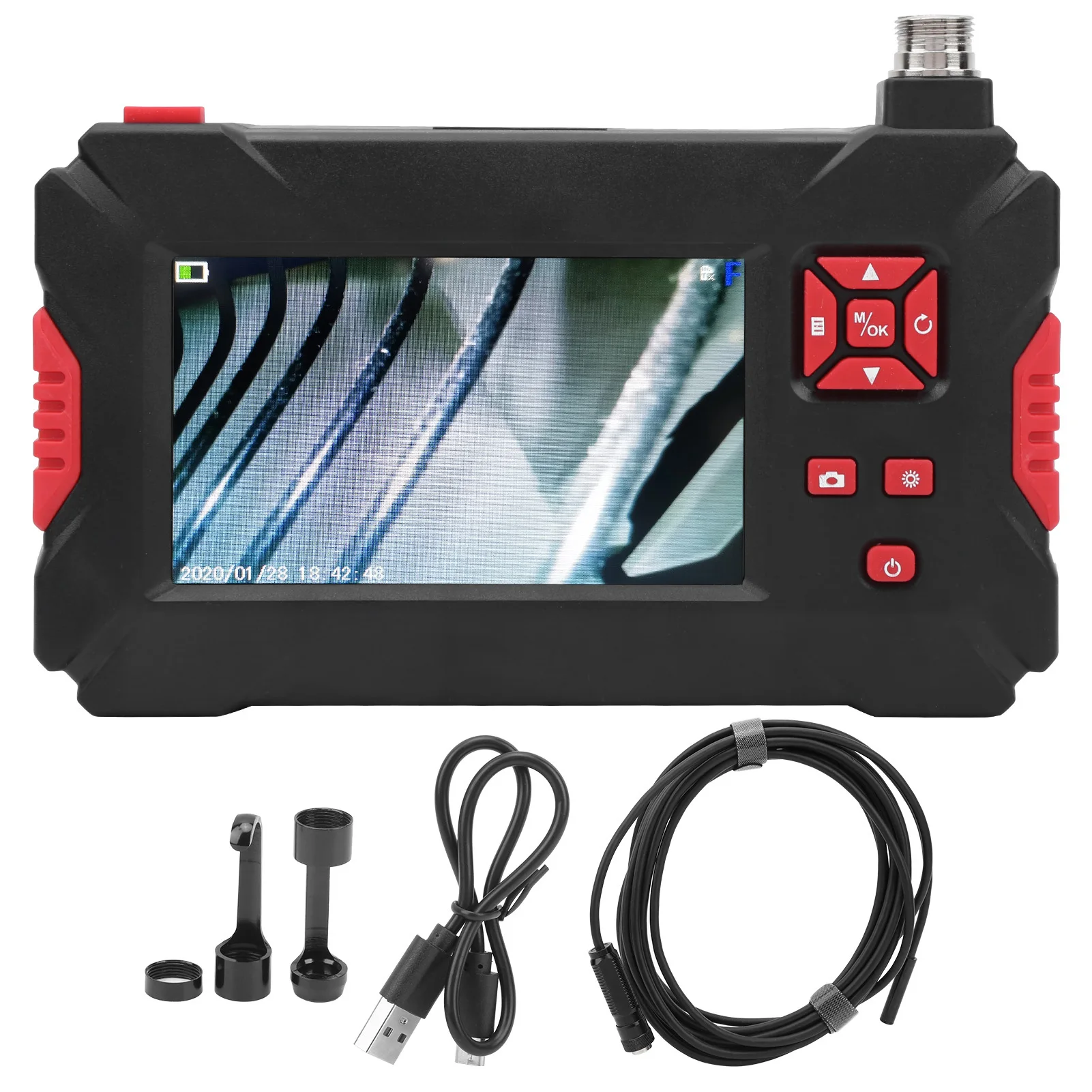 8mm Dual Lens Industrial Endoscope Pipeline Inspection Endoscope With 4.3in 1080P LCD Display 9 Lights Industrial Endoscope
8mm Dual Lens Industrial Endoscope Pipeline Inspection Endoscope With 4.3in 1080P LCD Display 9 Lights Industrial Endoscope