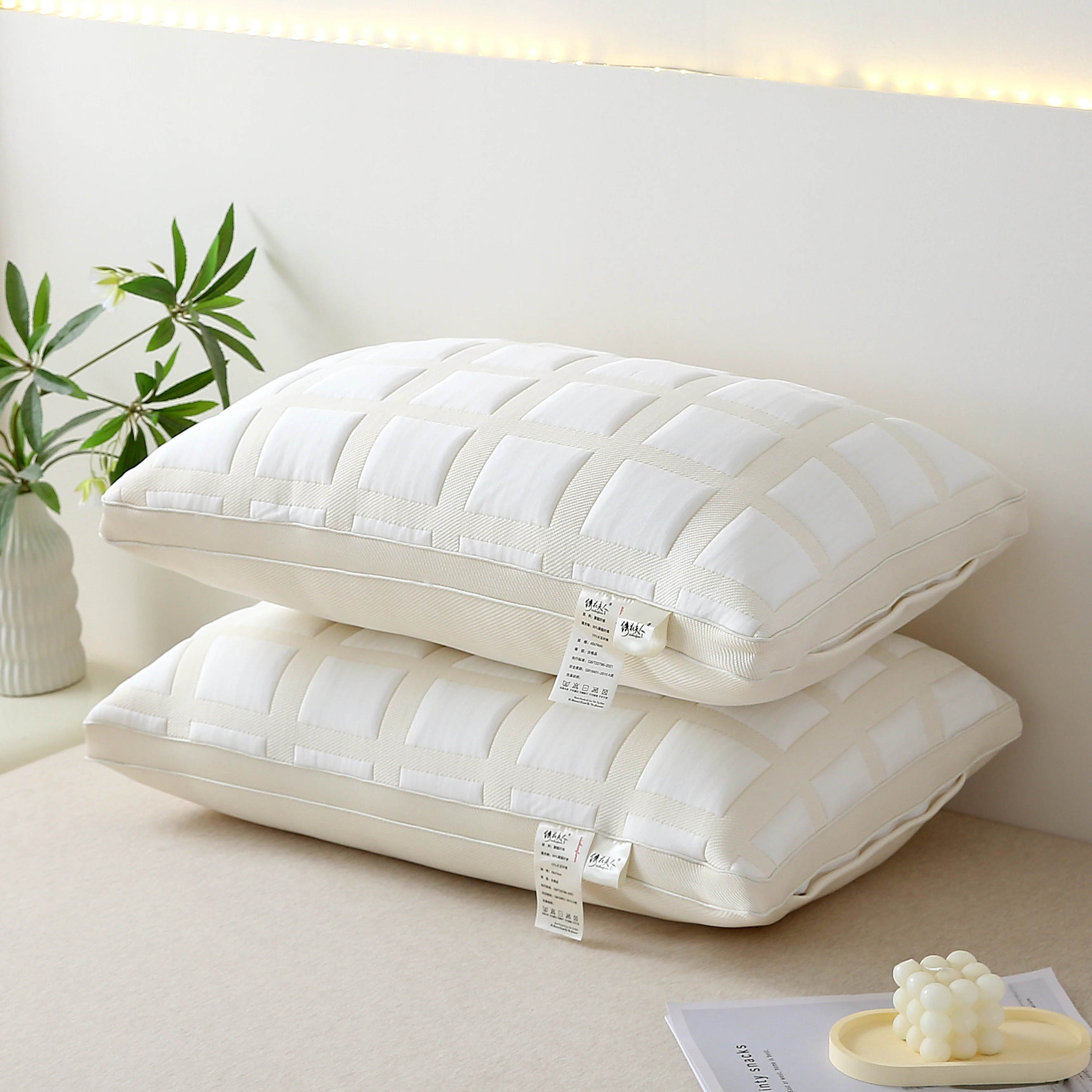 1pc Adults Sleeping Pillow Bread Grid Knitted Cotton Cervical Neck Pillows,Soft Bed Cushion, Neck Health Care,Home Textile,48*74
1pc Adults Sleeping Pillow Bread Grid Knitted Cotton Cervical Neck Pillows,Soft Bed Cushion, Neck Health Care,Home Textile,48*74