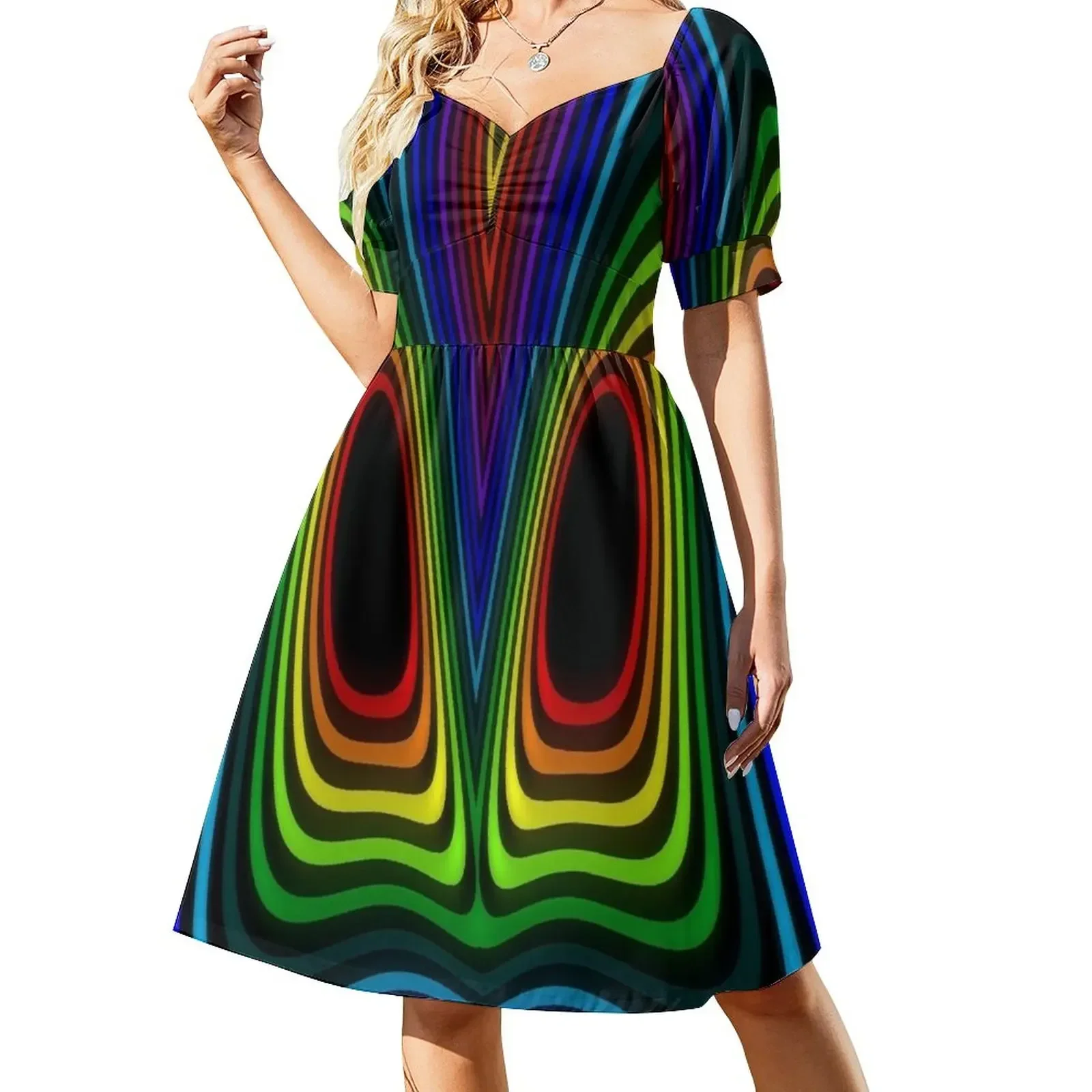 Psycho Waves Short-Sleeved Dress dress for women 2025 long dress women summer elegant women's sets summer woman 2025
Psycho Waves Short-Sleeved Dress dress for women 2025 long dress women summer elegant women's sets summer woman 2025