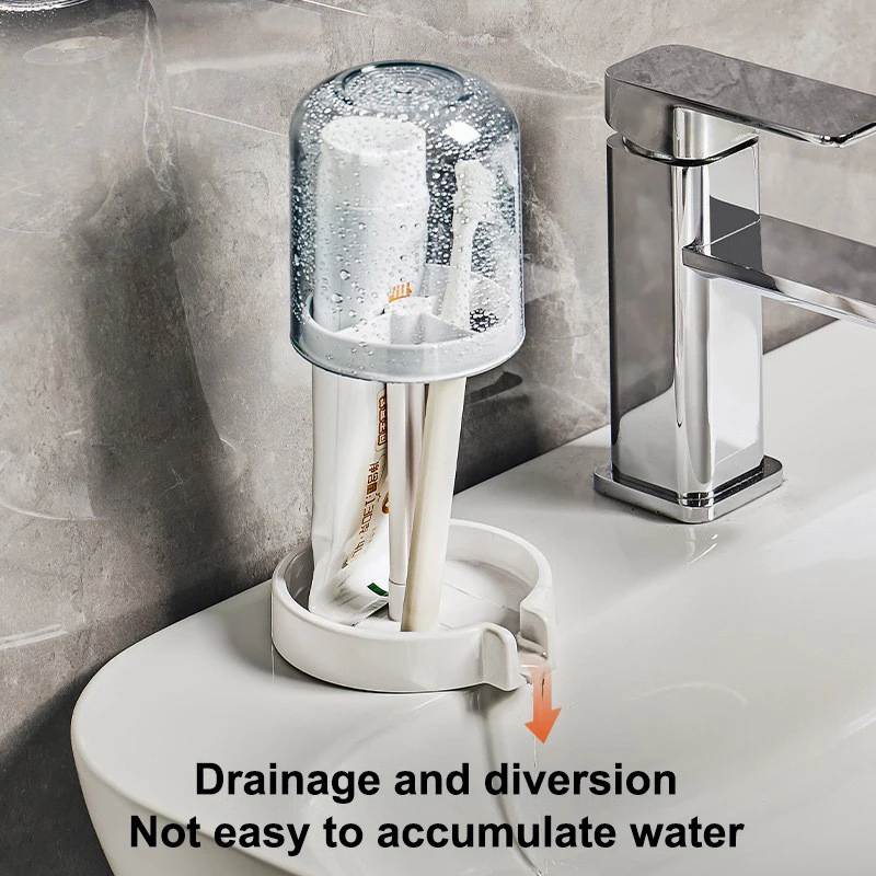 Household Bathroom 3-in-1 Toothbrush Holder Toothpaste Mouthwash Cup Organizer Dry And Dustproof Cleaning Tool Storage Rack
Household Bathroom 3-in-1 Toothbrush Holder Toothpaste Mouthwash Cup Organizer Dry And Dustproof Cleaning Tool Storage Rack