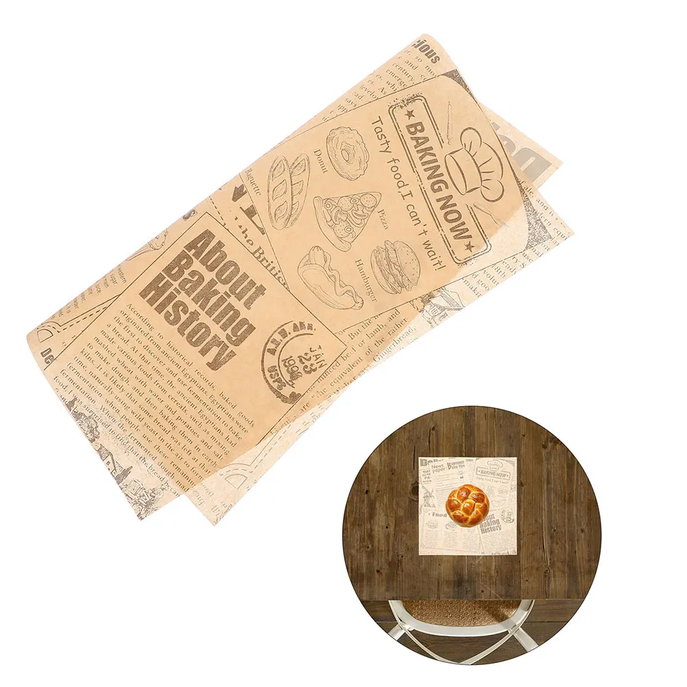 100 Sheets Greaseproof Food Wrapping Paper Sandwich Liners Newspaper Design For Hamburgers French Fries Baking Bread Oil Proof
100 Sheets Greaseproof Food Wrapping Paper Sandwich Liners Newspaper Design For Hamburgers French Fries Baking Bread Oil Proof