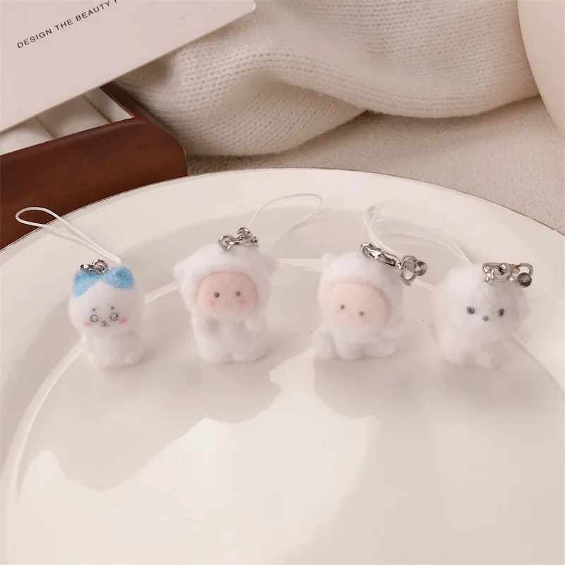 4Pcs Flocked Resin Bear Pendant Cute Dog Charm Phone Bag Keychain Decoration Accessories
4Pcs Flocked Resin Bear Pendant Cute Dog Charm Phone Bag Keychain Decoration Accessories