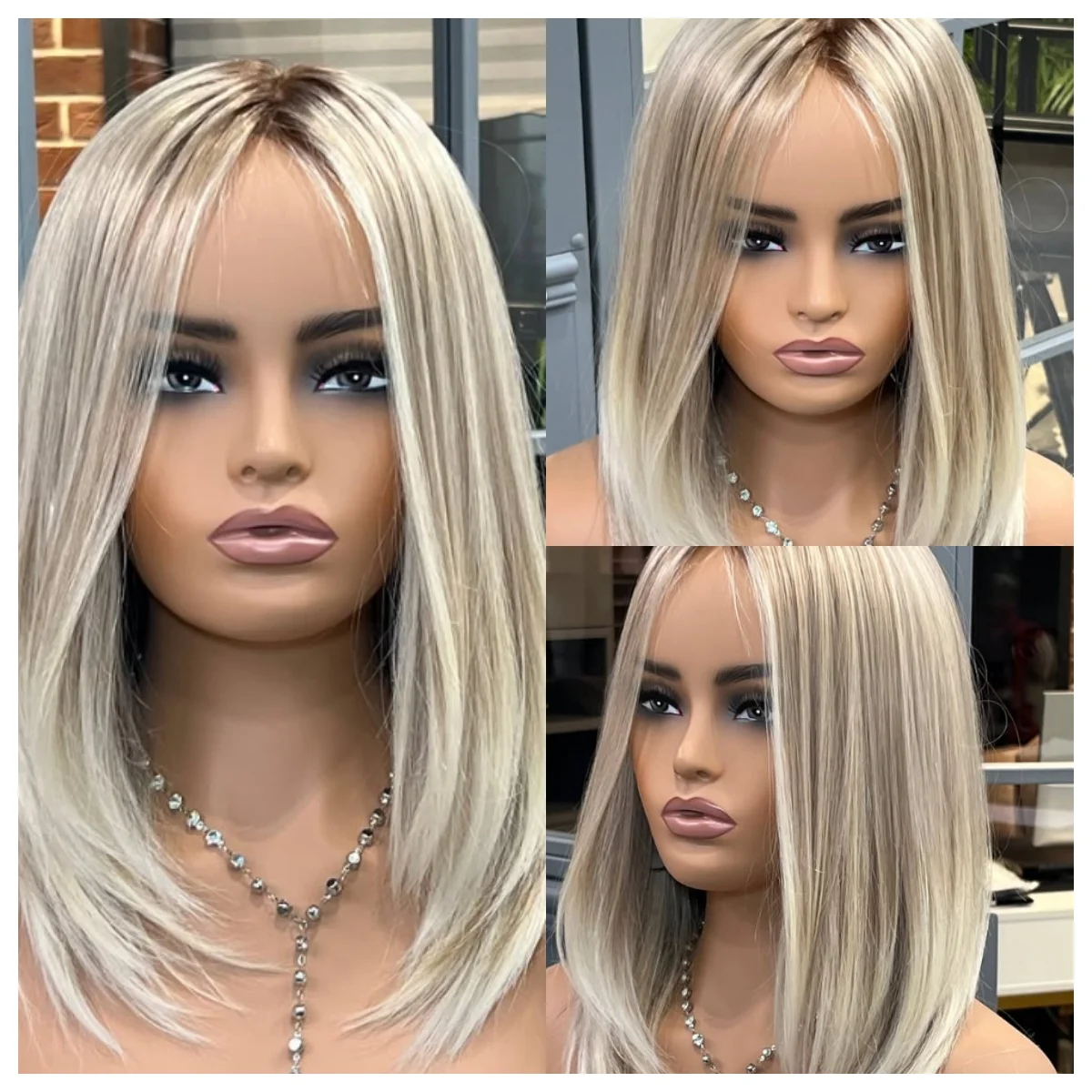 Ombre Brown Ash Blonde Synthetic Wig 13x4 Lace Frontal Natural Straight Layered Heat Resistant for Women Daily Use
Ombre Brown Ash Blonde Synthetic Wig 13x4 Lace Frontal Natural Straight Layered Heat Resistant for Women Daily Use
