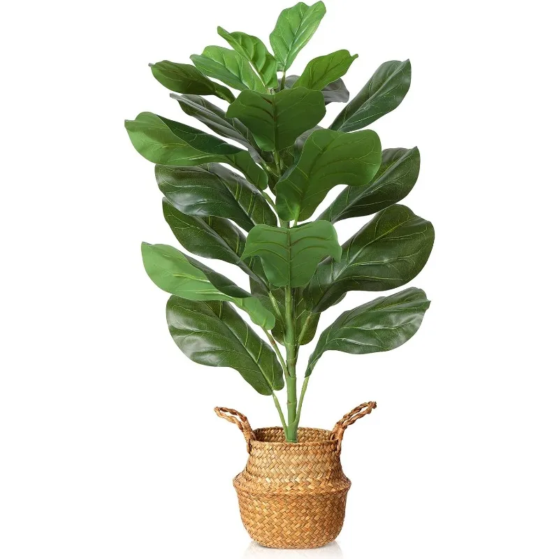 Artificial Fiddle Leaf Fig Tree 30Inch Fake Potted Ficus Lyrata Plant with Handmade Seagrass Basket, Perfect Faux Plants Home
Artificial Fiddle Leaf Fig Tree 30Inch Fake Potted Ficus Lyrata Plant with Handmade Seagrass Basket, Perfect Faux Plants Home