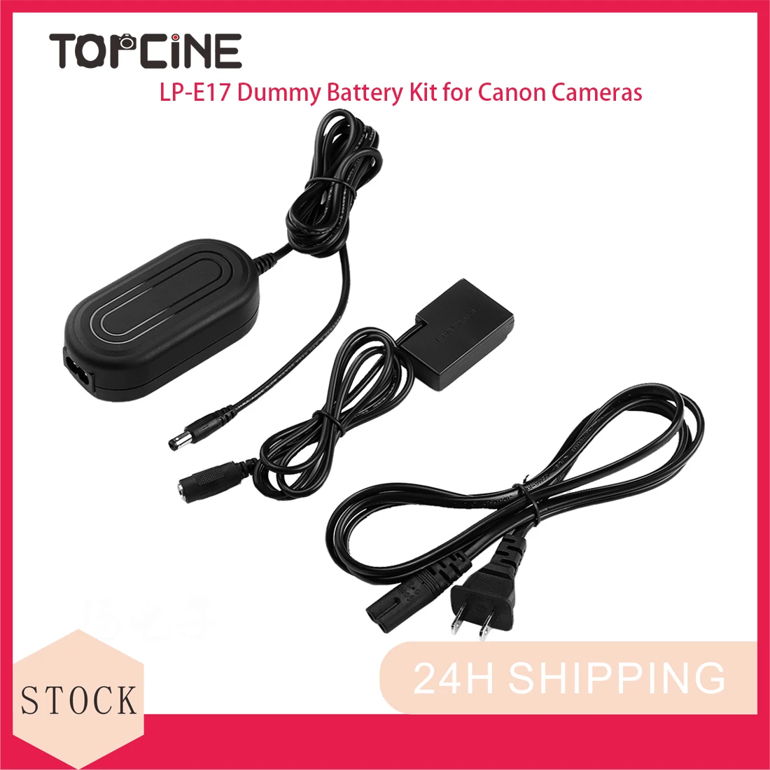 Topcine ACK-E18 AC Power Supply with LP-E17 Dummy Battery for Canon EOS 200D 250D T6s X8 DSLR Camera
Topcine ACK-E18 AC Power Supply with LP-E17 Dummy Battery for Canon EOS 200D 250D T6s X8 DSLR Camera
