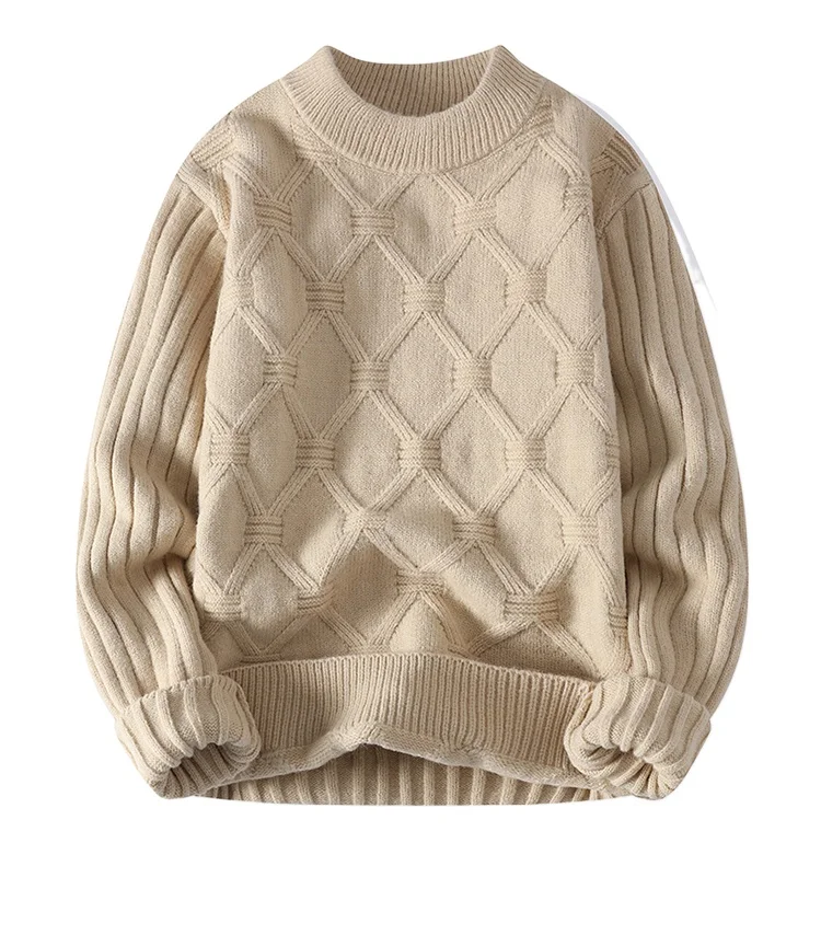 2023 Fashion Thickened Comfortable Soft Sweaters Men's Sweaters Solid Jacquard Sweaters Knitwear Thick Sweaters
2023 Fashion Thickened Comfortable Soft Sweaters Men's Sweaters Solid Jacquard Sweaters Knitwear Thick Sweaters