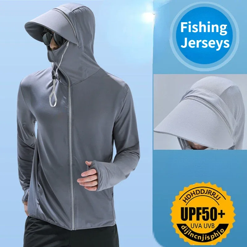 Professional Fishing Hoodie With Mask Anti-UV Sunscreen Sun Protection Clothes Fishing Shirt Breathable Quick Dry Fishing Jersey
Professional Fishing Hoodie With Mask Anti-UV Sunscreen Sun Protection Clothes Fishing Shirt Breathable Quick Dry Fishing Jersey