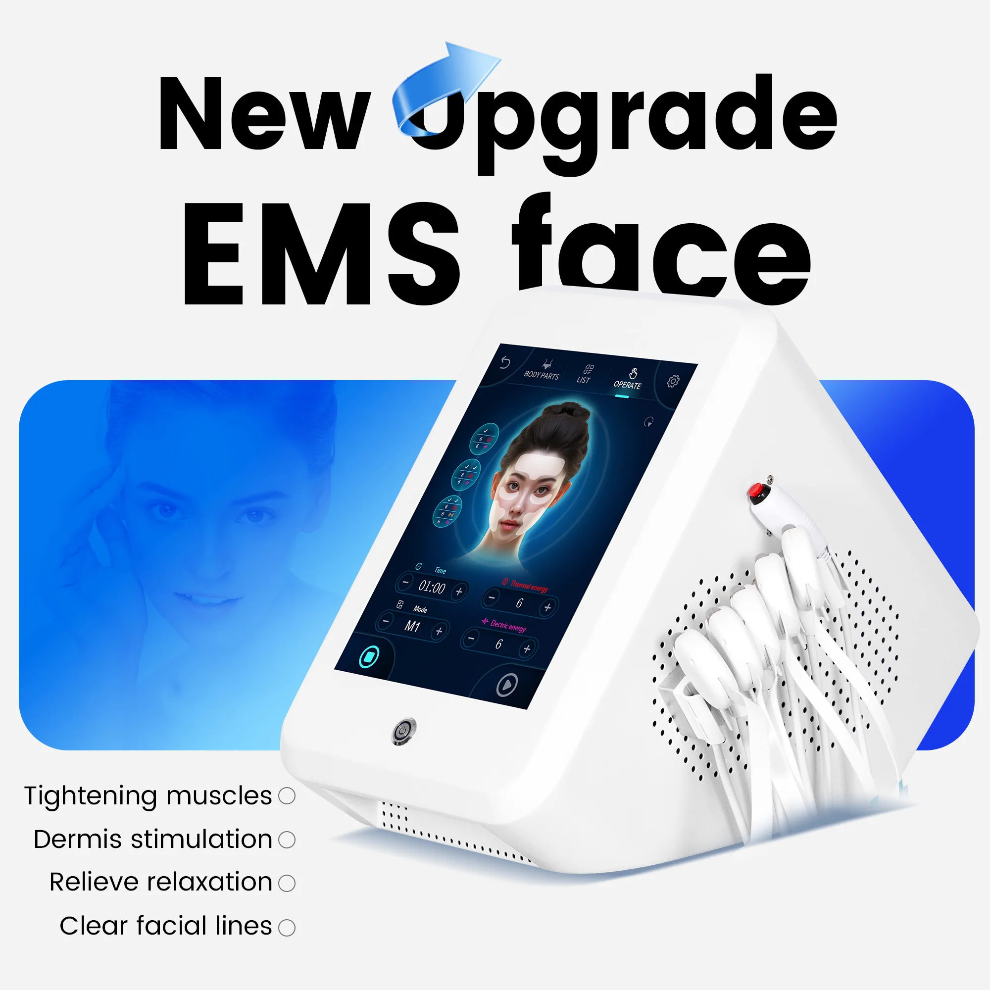 Магнитный тоник для лица EMS — V-Line Face Sculptor с функцией жарки и массажа — подтяжка провисания кожи, уменьшение двойного подбородка и улучшение
Магнитный тоник для лица EMS — V-Line Face Sculptor с функцией жарки и массажа — подтяжка провисания кожи, уменьшение двойного подбородка и улучшение