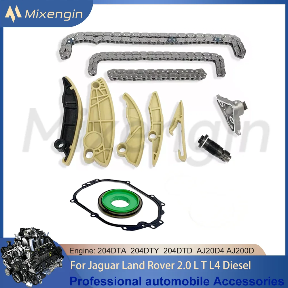 Engine Parts Timing Chain Kit crank seal gasket For 2015- 2.0 L T L4 Diesel Jaguar Land Rover 204DTA 204DTY 204DTD AJ20D4 AJ200D
Engine Parts Timing Chain Kit crank seal gasket For 2015- 2.0 L T L4 Diesel Jaguar Land Rover 204DTA 204DTY 204DTD AJ20D4 AJ200D