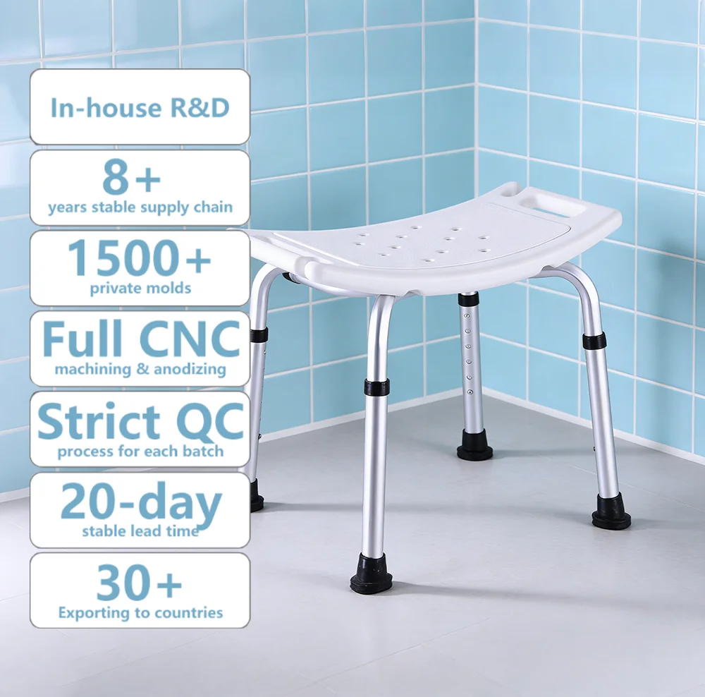Simplywalk Aluminum Alloy 136KG Bath Shower Chair Widen Toilet Pregnant Woman MDR CE Certification Long-term Cooperation
Simplywalk Aluminum Alloy 136KG Bath Shower Chair Widen Toilet Pregnant Woman MDR CE Certification Long-term Cooperation