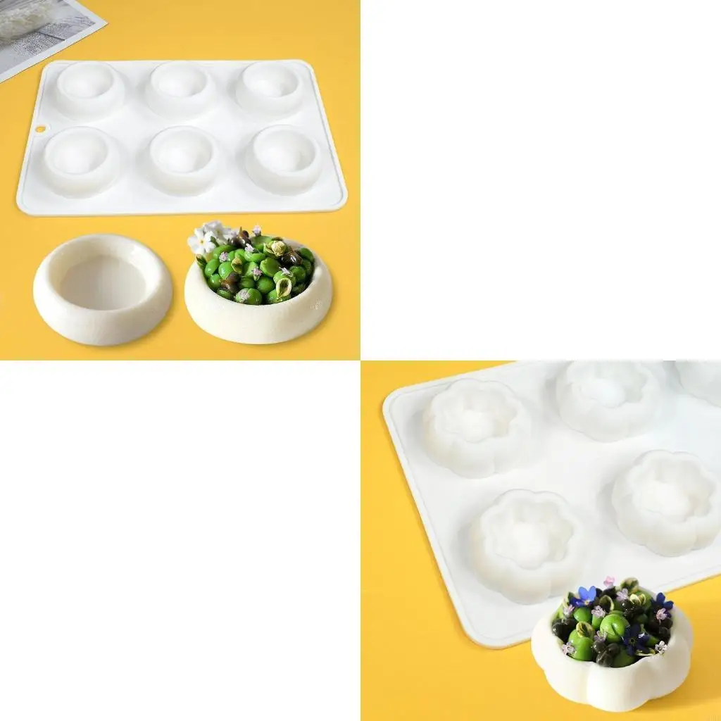 Silicone Cake Mold 6 Cavity Round Baking Pan Flowerpot Dessert Resin Mold Ice Cream Chocolate Fondant Molds DIY Craft L5BE
Silicone Cake Mold 6 Cavity Round Baking Pan Flowerpot Dessert Resin Mold Ice Cream Chocolate Fondant Molds DIY Craft L5BE