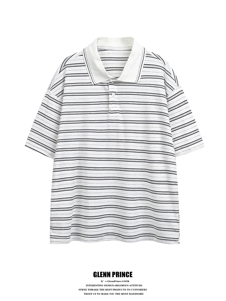 Summer Commute INS Contrast Color Stripe Short Sleeve Shirt Men's Millennium Vintage Collar Half Sleeve T-Shirt
Summer Commute INS Contrast Color Stripe Short Sleeve Shirt Men's Millennium Vintage Collar Half Sleeve T-Shirt
