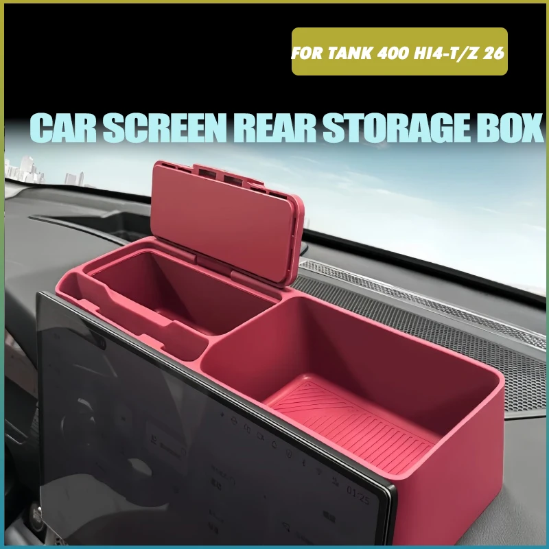 Car Navigation Screen Rear Silicone Storage Box Fit for Tank 400 Hi4-T/Z 2026 Modified Car Center Console Dashboard Storage Box
Car Navigation Screen Rear Silicone Storage Box Fit for Tank 400 Hi4-T/Z 2026 Modified Car Center Console Dashboard Storage Box