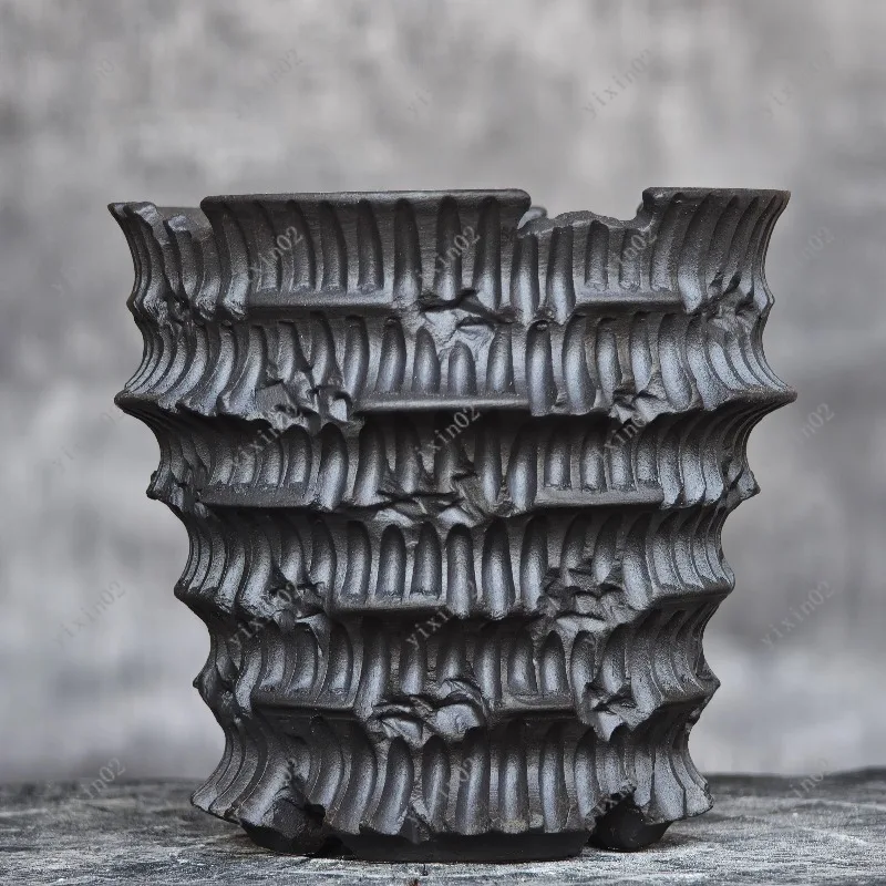 Small Textured Ceramic Planter Breathable Pot for Agave Cactus Succulent Balcony
Small Textured Ceramic Planter Breathable Pot for Agave Cactus Succulent Balcony