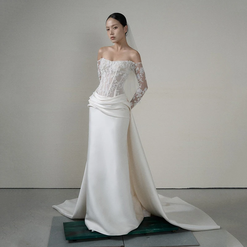 Eightree белые свадебные платья русалки без бретелек атласное свадебное платье с аппликацией простые вечерние свадебные бальные платья для выпускного вечера по индивидуальному заказу
Eightree белые свадебные платья русалки без бретелек атласное свадебное платье с аппликацией простые вечерние свадебные бальные платья для выпускного вечера по индивидуальному заказу