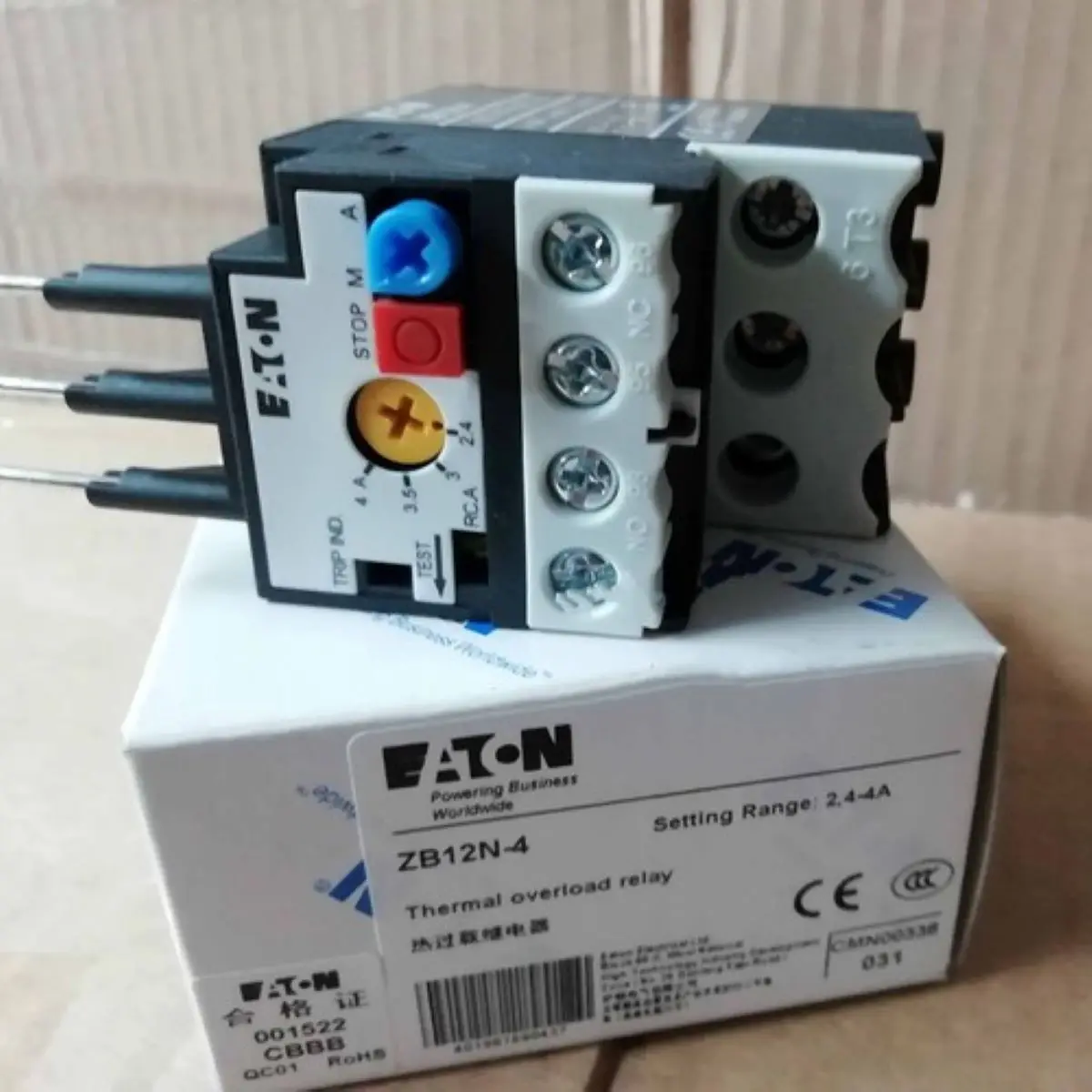 ZB12N-4 CMN00338 ICON overload relay
ZB12N-4 CMN00338 ICON overload relay