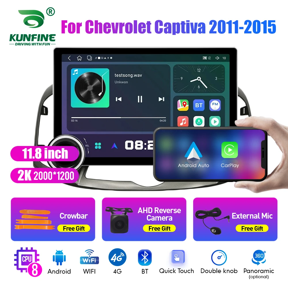11.8 Inch 2K Double Knobs 2 Din Car Radio For Honda Captiva 2011-2015 Car Radio DVD Multimedia Video Player Android Auto Carplay
11.8 Inch 2K Double Knobs 2 Din Car Radio For Honda Captiva 2011-2015 Car Radio DVD Multimedia Video Player Android Auto Carplay