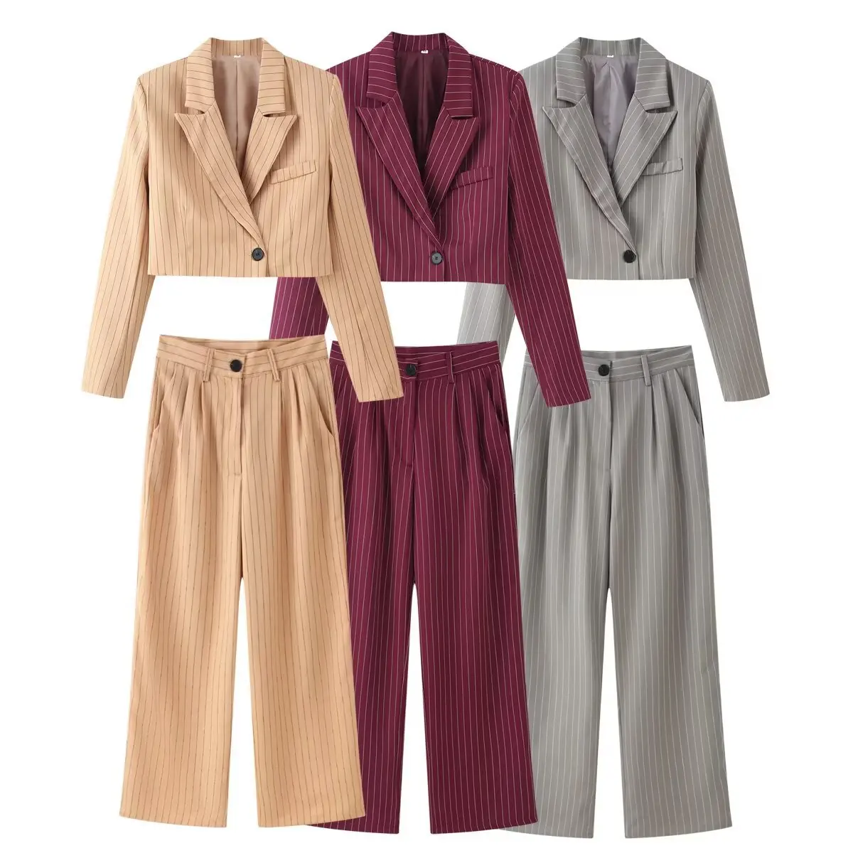 Dave&di Versatile Tricolor Striped Short Suit And Pants Set Woman Clothes Pant Sets New Two Piece Set Women's Suit Ropa Mujer
Dave&di Versatile Tricolor Striped Short Suit And Pants Set Woman Clothes Pant Sets New Two Piece Set Women's Suit Ropa Mujer