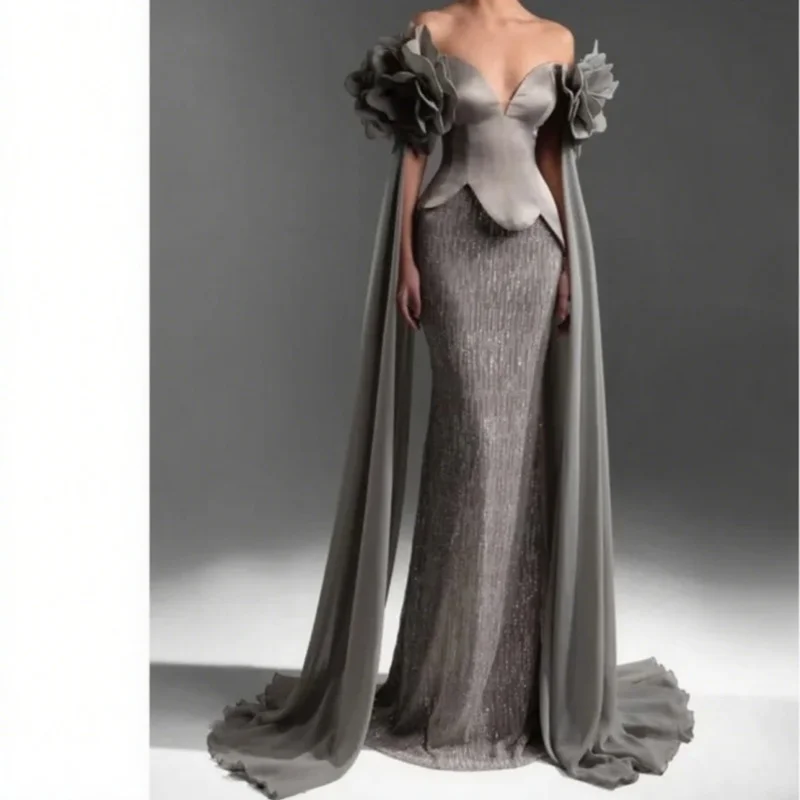 Evening Dresses for Special Occasions Robes De Cocktail Puff Sleeves Elegant Prom Dresses Fishtail Skirt Customized
Evening Dresses for Special Occasions Robes De Cocktail Puff Sleeves Elegant Prom Dresses Fishtail Skirt Customized