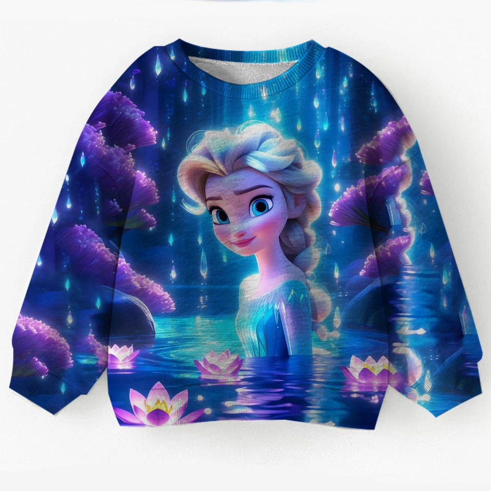 2026 new girls' pullover single princess Elsa anime peripheral children's round neck pullover spring and autumn styles
2026 new girls' pullover single princess Elsa anime peripheral children's round neck pullover spring and autumn styles