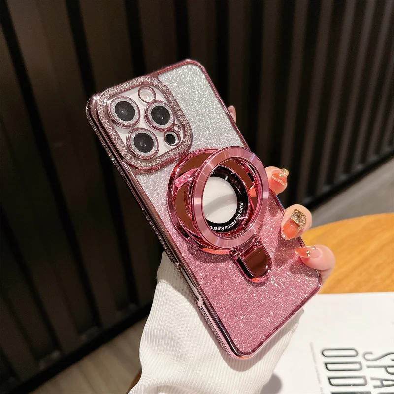 Luxury Glitter Bling Phone Case For IPhone 17 16 17E 15 14 13 12 11 Pro Max With Magnetic Ring Holder Kickstand Shockproof Cover
Luxury Glitter Bling Phone Case For IPhone 17 16 17E 15 14 13 12 11 Pro Max With Magnetic Ring Holder Kickstand Shockproof Cover