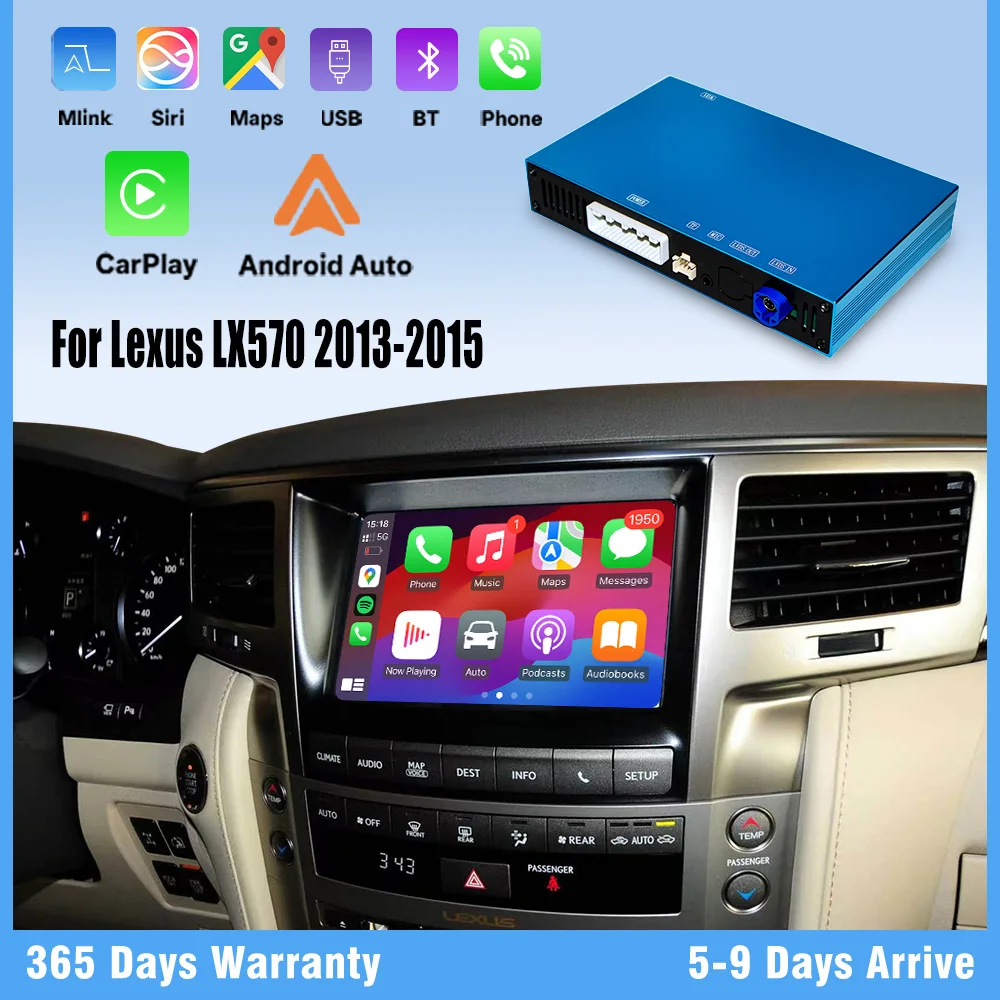 Wireless CarPlay For Lexus LX570 2013-2015 Android Auto Airplay GPS Navi Multimedia Mirrorring Airplay Camera DSP Apple Car play
Wireless CarPlay For Lexus LX570 2013-2015 Android Auto Airplay GPS Navi Multimedia Mirrorring Airplay Camera DSP Apple Car play