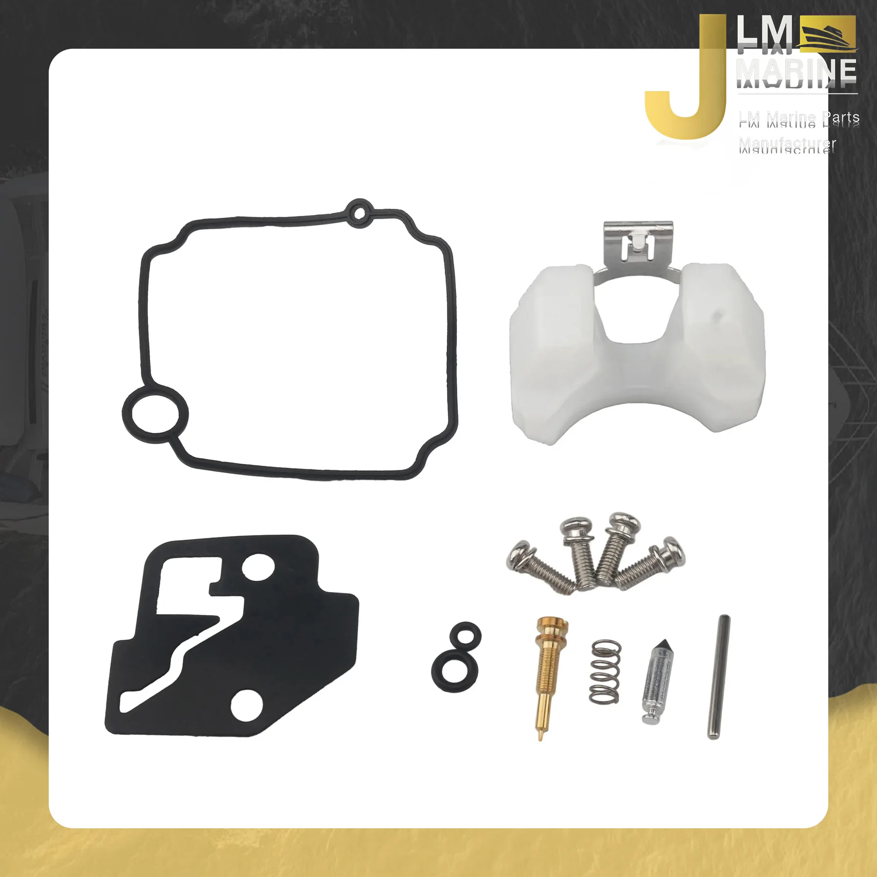 JLM Marine Carburetor Rebuild Kit for Mercury Mariner Marine 8 HP 9.9 HP 209 cc 13.5 HP 15 HP 4 Stroke 802706A1 8M0044576
JLM Marine Carburetor Rebuild Kit for Mercury Mariner Marine 8 HP 9.9 HP 209 cc 13.5 HP 15 HP 4 Stroke 802706A1 8M0044576