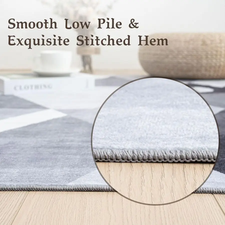 Washable Modern Area Rug Geometric Style 5x7 Rugs for Living Room, Bedroom, Machine Washable Rug Soft Non Slip Non Shedding Area
Washable Modern Area Rug Geometric Style 5x7 Rugs for Living Room, Bedroom, Machine Washable Rug Soft Non Slip Non Shedding Area
