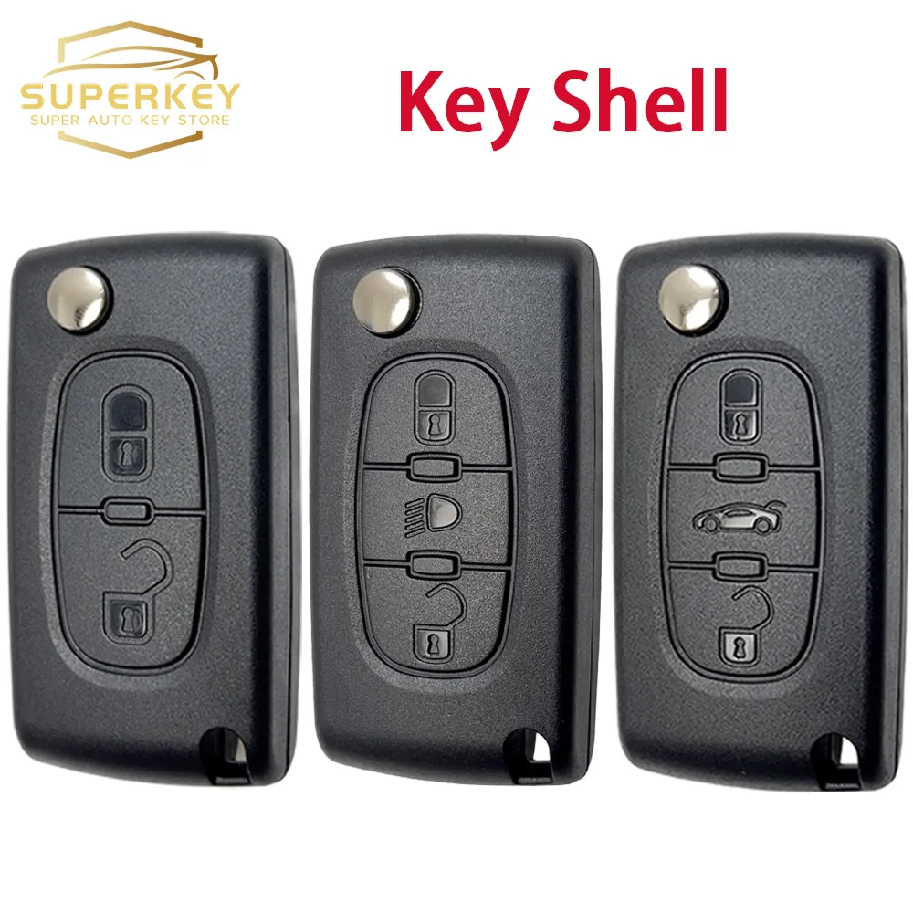 SUPERKEY Flip Remote Car Key Shell Case For Peugeot 207 307 308 407 607 807 For Citroen C2 C3 C4 C5 C6 Xsara Berlingo HU83 VA2
SUPERKEY Flip Remote Car Key Shell Case For Peugeot 207 307 308 407 607 807 For Citroen C2 C3 C4 C5 C6 Xsara Berlingo HU83 VA2