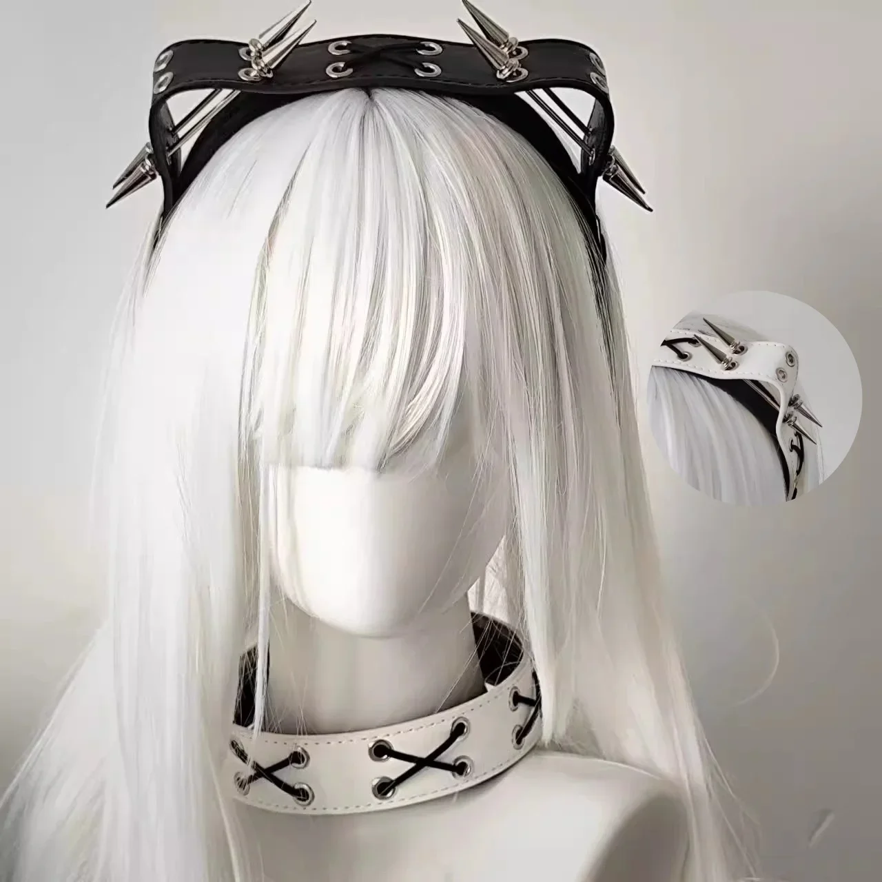 New Harajuku Gothic Y2K Punk Rivets Leather Hair Hoop Halloween KC Headband Women Girl Lolita Punk Hairbands Hair Accessories
New Harajuku Gothic Y2K Punk Rivets Leather Hair Hoop Halloween KC Headband Women Girl Lolita Punk Hairbands Hair Accessories