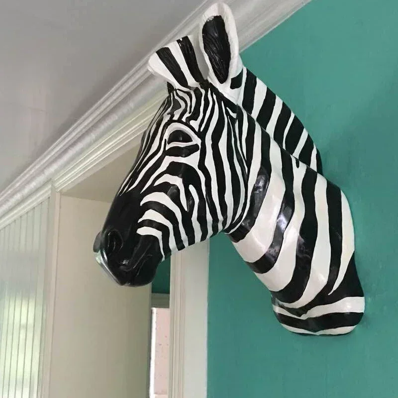 Wall Decoration Sculpture Zebra Head Statue Accessories Resin Animal model Christmas birthday gift Home Decoration toy
Wall Decoration Sculpture Zebra Head Statue Accessories Resin Animal model Christmas birthday gift Home Decoration toy