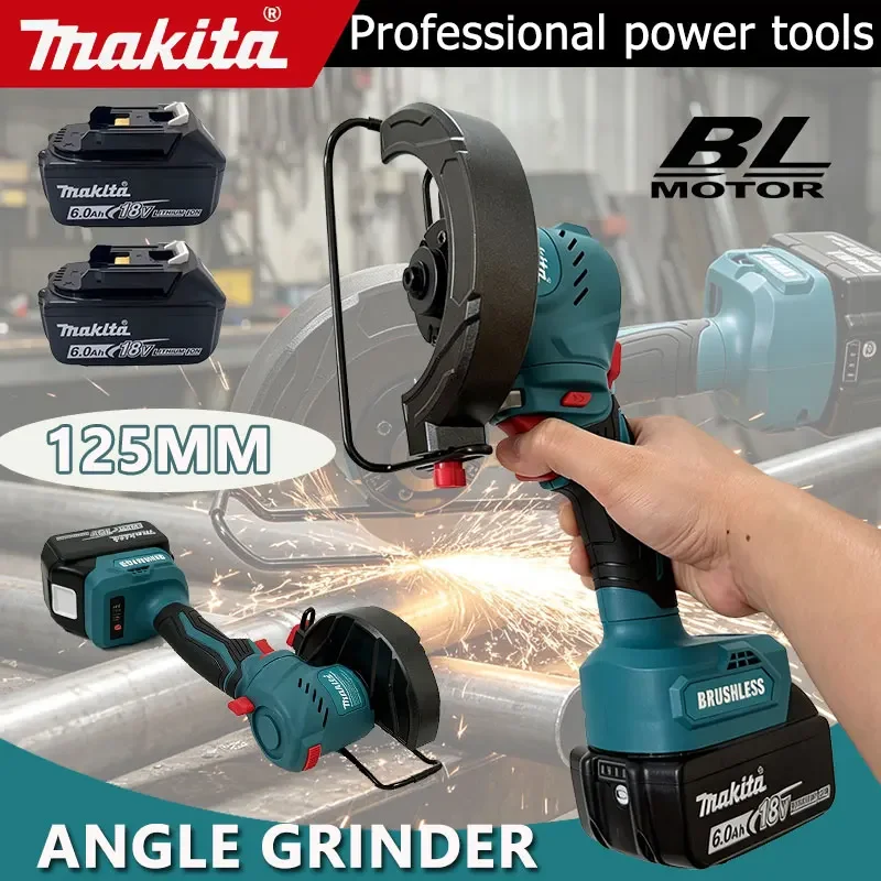 Makita Cordless 125MM Mini Circular Saw 21V Brushless Handheld Angle Grinder For Wood Metal Plastic Cutting Power Cutting Tool
Makita Cordless 125MM Mini Circular Saw 21V Brushless Handheld Angle Grinder For Wood Metal Plastic Cutting Power Cutting Tool