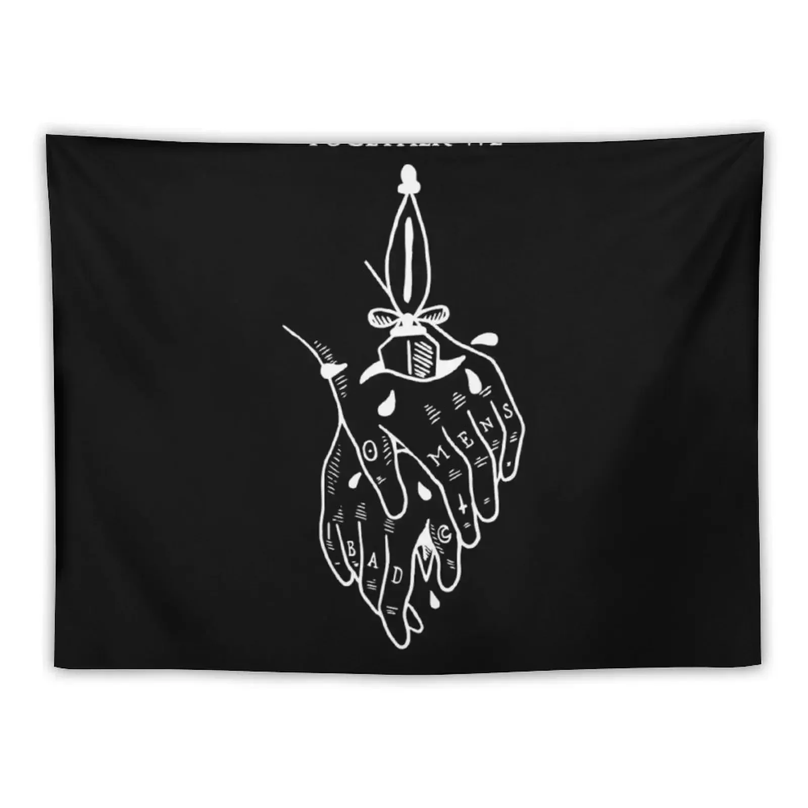 Bad omens - Together we will live forever Tapestry Decoration Bedroom Wall Hangings Decoration Home Decorators Tapestry
Bad omens - Together we will live forever Tapestry Decoration Bedroom Wall Hangings Decoration Home Decorators Tapestry