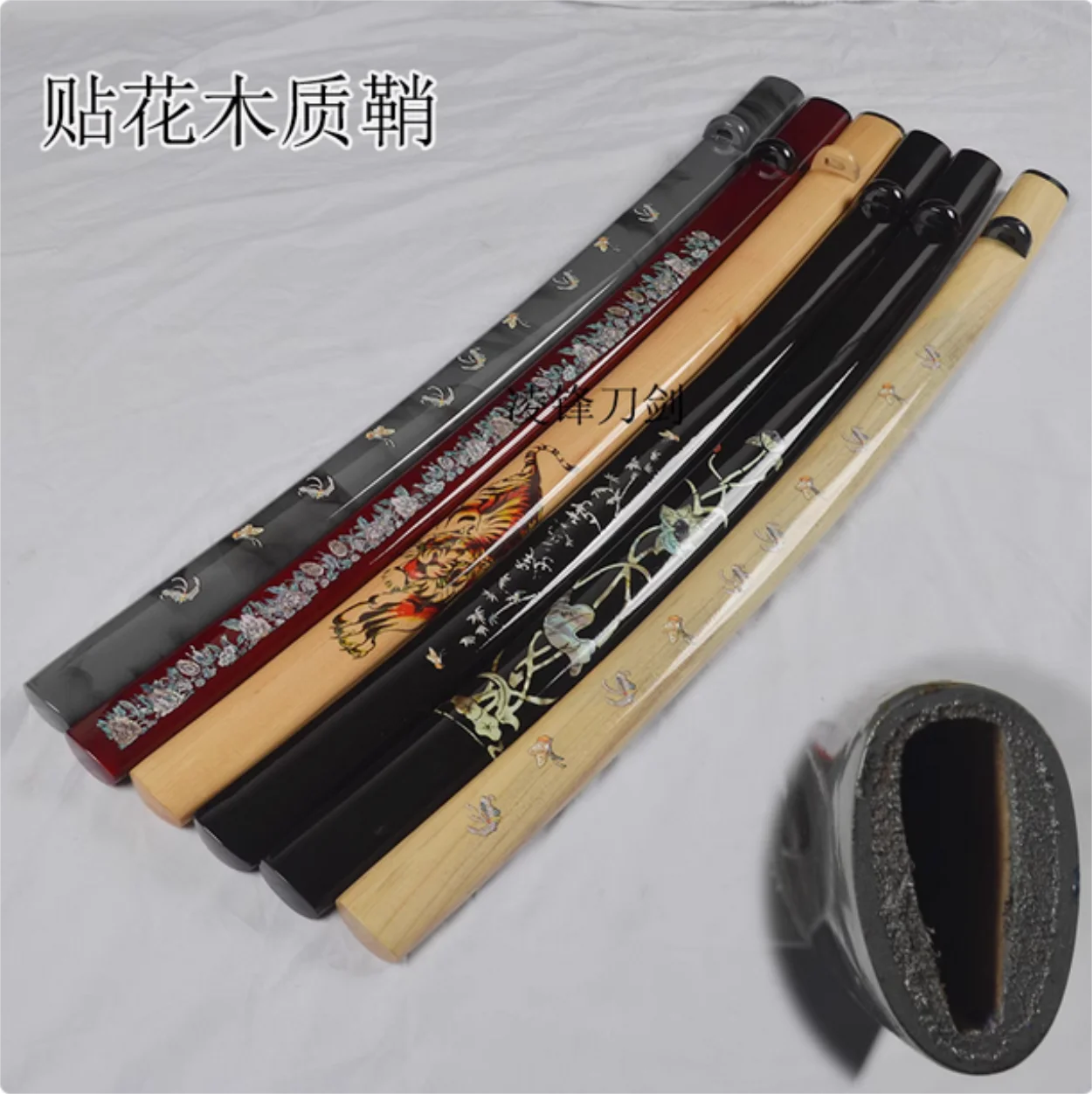 76cm Curved Solid Wooden Samurai Katana Saya Sheath Scabbard Accessories for 73*3.2*0.7cm Blade of Japanese Samurai Sword's
76cm Curved Solid Wooden Samurai Katana Saya Sheath Scabbard Accessories for 73*3.2*0.7cm Blade of Japanese Samurai Sword's