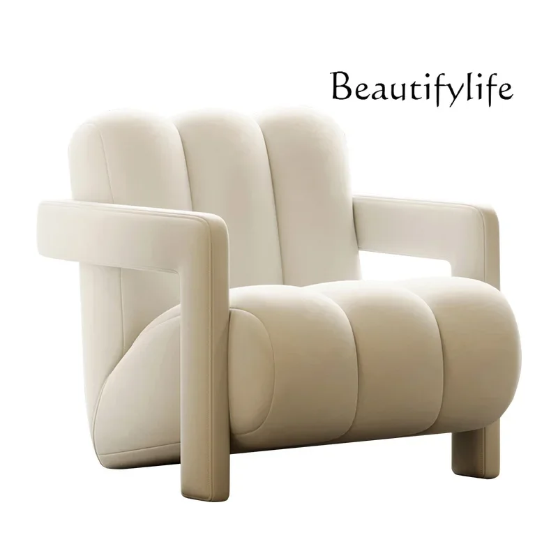 Nordic cream style living room fabric sofa household simple casual sofa chair
Nordic cream style living room fabric sofa household simple casual sofa chair