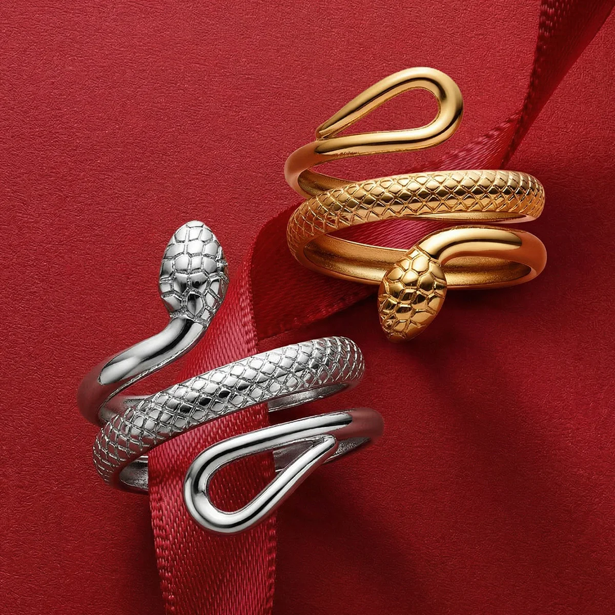 Snake Stainless Steel Ring for Women Coiled Serpent with Detailed Scale Texture Gothic Punk Unique Jewelry Party Daily Wear
Snake Stainless Steel Ring for Women Coiled Serpent with Detailed Scale Texture Gothic Punk Unique Jewelry Party Daily Wear