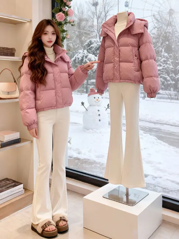 Korean Sle ort Hooded Cotton Jaet Loose Faionable Spring Outerwear for Small Figures Cute And Sli
Korean Sle ort Hooded Cotton Jaet Loose Faionable Spring Outerwear for Small Figures Cute And Sli