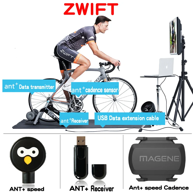Zwift USB ANT+ Sensor Data Heart Rate Receiver Compatible Garmin Forerunner Stopwatch Series Bicycle Computer Sticker
Zwift USB ANT+ Sensor Data Heart Rate Receiver Compatible Garmin Forerunner Stopwatch Series Bicycle Computer Sticker