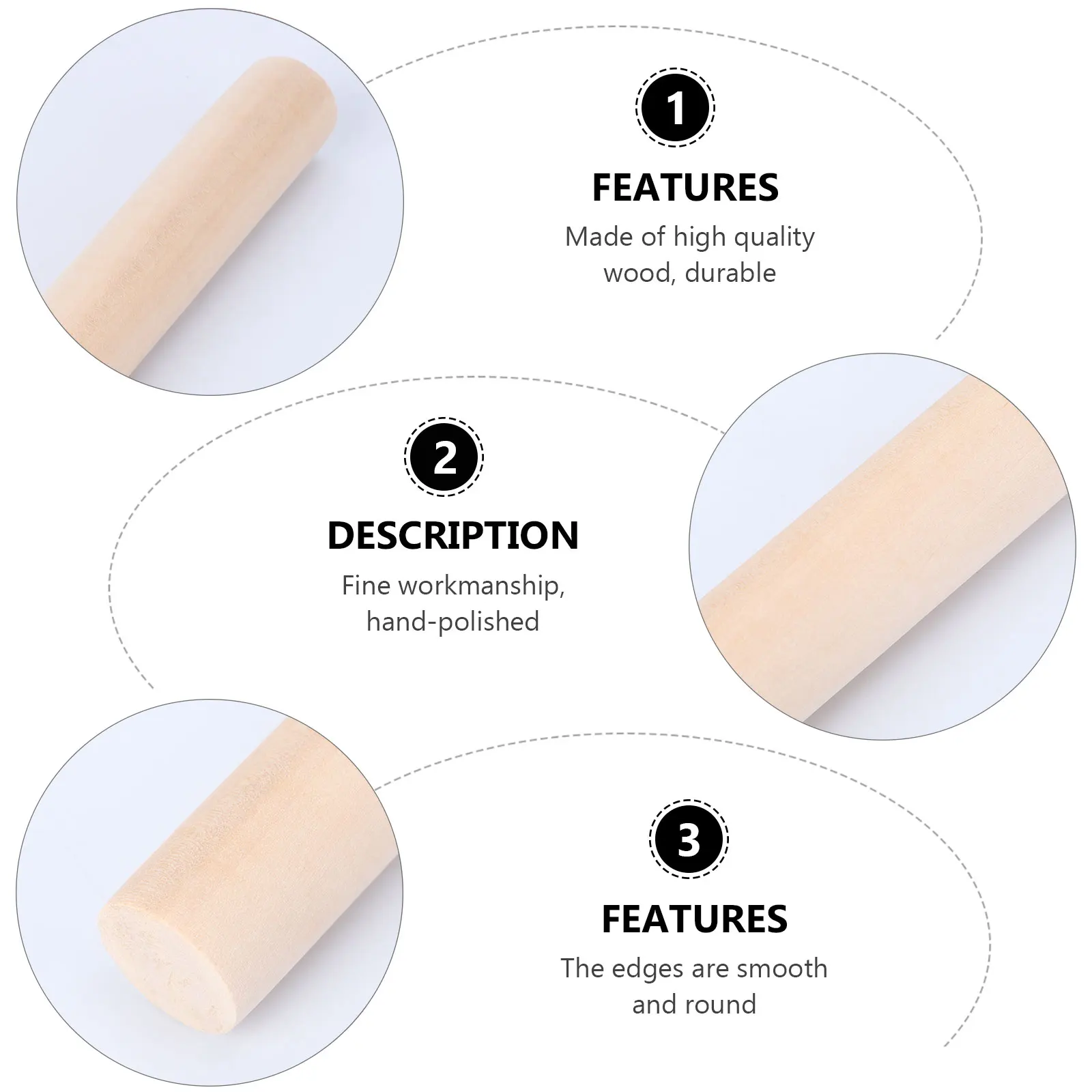 28 CM Rolling Pin Dumpling Skin Maker Dumplings Dough Roller Rollers Fudge Bamboo
28 CM Rolling Pin Dumpling Skin Maker Dumplings Dough Roller Rollers Fudge Bamboo