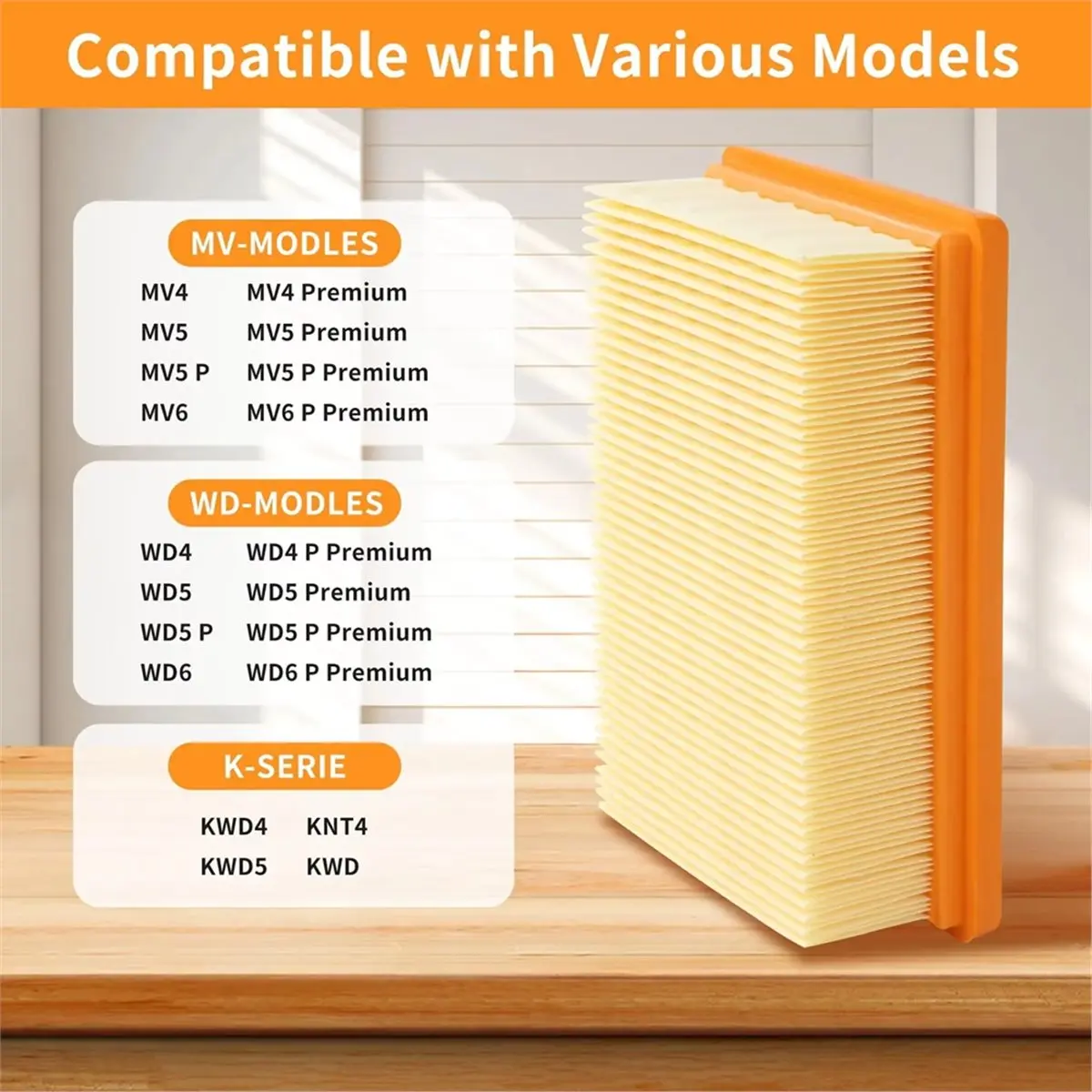 Vacuum Filter for MV4 MV5 MV6 WD4 WD5 WD6 Wet-Dry Vacuum Cleaner Replacement HEPA Filter Parts
Vacuum Filter for MV4 MV5 MV6 WD4 WD5 WD6 Wet-Dry Vacuum Cleaner Replacement HEPA Filter Parts