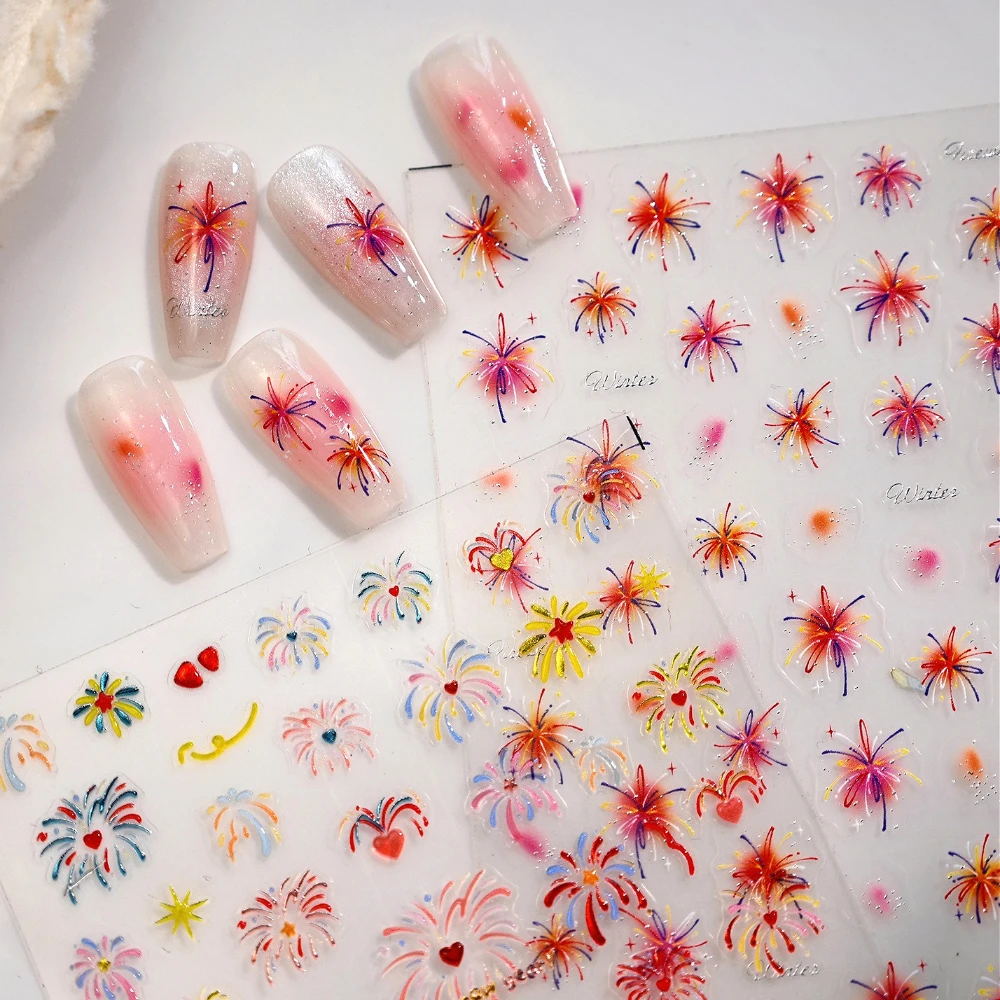 Colored Firework Stars Love Heart 3D Jelly Self Adhesive Nail Art Sticker Sparkling Brilliant Colorful Manicure Decals Wholesale
Colored Firework Stars Love Heart 3D Jelly Self Adhesive Nail Art Sticker Sparkling Brilliant Colorful Manicure Decals Wholesale