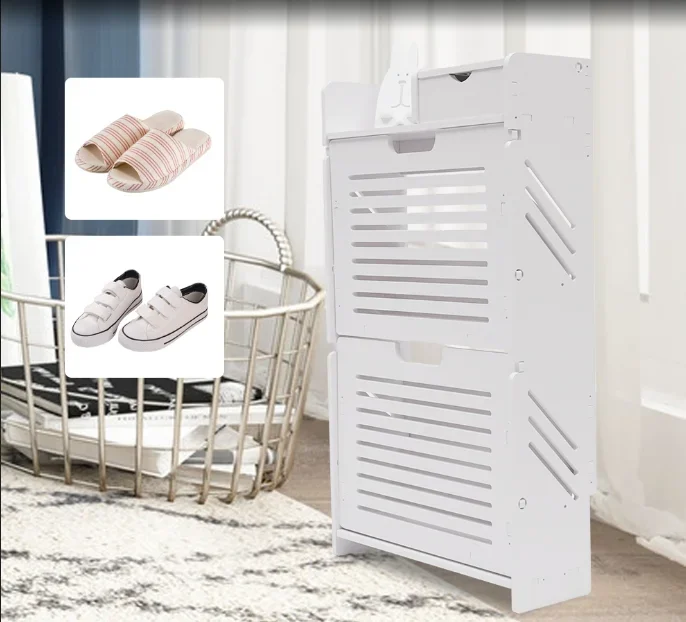 Белый шкаф для обуви — 2-х ярусный, вмещает 4 пары. Откидная дверь, вентилируемая. Для прихожей/гостиной, магазинов обуви/ключей
Белый шкаф для обуви — 2-х ярусный, вмещает 4 пары. Откидная дверь, вентилируемая. Для прихожей/гостиной, магазинов обуви/ключей
