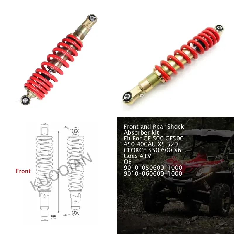i Front Shock Absorber for CF 500 CF500 450 400AU X5 520 CFORCE 550 600 X6 OEM 9010-050600-1000 9010-050600-10001 ATV/UTV
i Front Shock Absorber for CF 500 CF500 450 400AU X5 520 CFORCE 550 600 X6 OEM 9010-050600-1000 9010-050600-10001 ATV/UTV