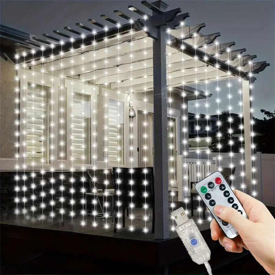 Curtain Garland on The Window USB Power Fairy Lights Festoon with Remote New Year Garland Led Lights Halloween Christmas Decor
Curtain Garland on The Window USB Power Fairy Lights Festoon with Remote New Year Garland Led Lights Halloween Christmas Decor