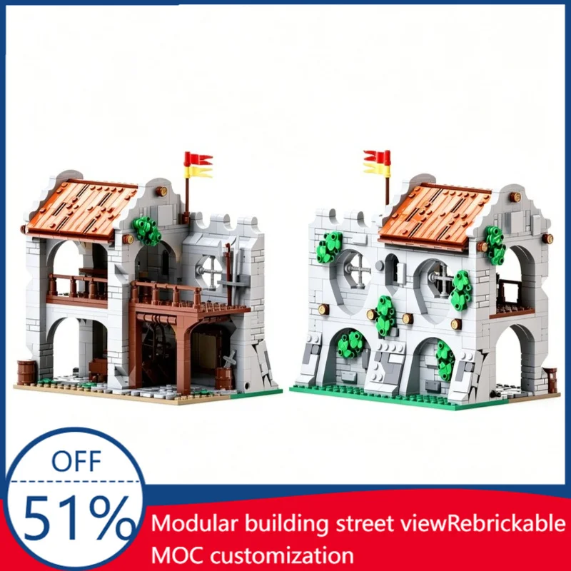 868PCS MOC Archer's Rest Castle Series No.1 Medieval Castle Building Model Building Blocks Assembly Educational Toy Xmas Gifts
868PCS MOC Archer's Rest Castle Series No.1 Medieval Castle Building Model Building Blocks Assembly Educational Toy Xmas Gifts