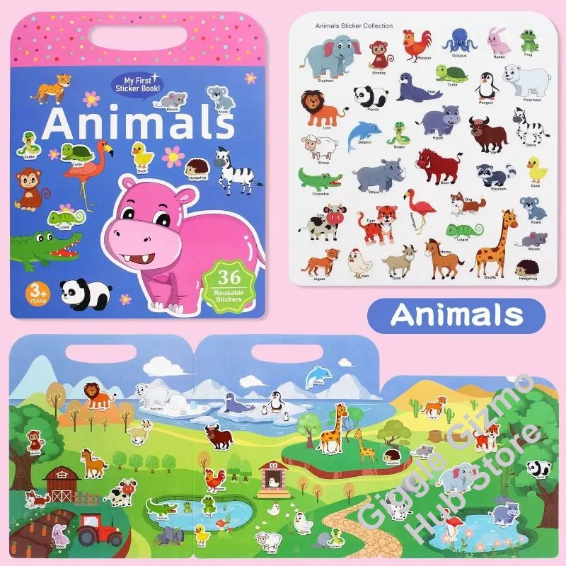 Busy Book for Toddlers Ages 2-6 Quiet Book Preschool Learning Activity Reusable Sticker & Velcro Matching Montessori Fine Mot
Busy Book for Toddlers Ages 2-6 Quiet Book Preschool Learning Activity Reusable Sticker & Velcro Matching Montessori Fine Mot