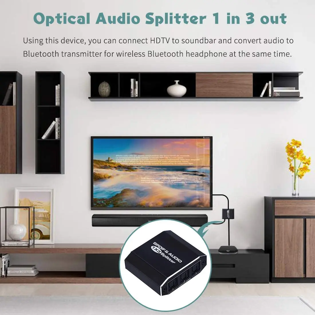 #775M Digital Optical Audio Splitter 1X3 SPDIF Toslink Optical Fiber Audio Splitter 1 in 3 Out Aluminum Alloy (Black)
#775M Digital Optical Audio Splitter 1X3 SPDIF Toslink Optical Fiber Audio Splitter 1 in 3 Out Aluminum Alloy (Black)