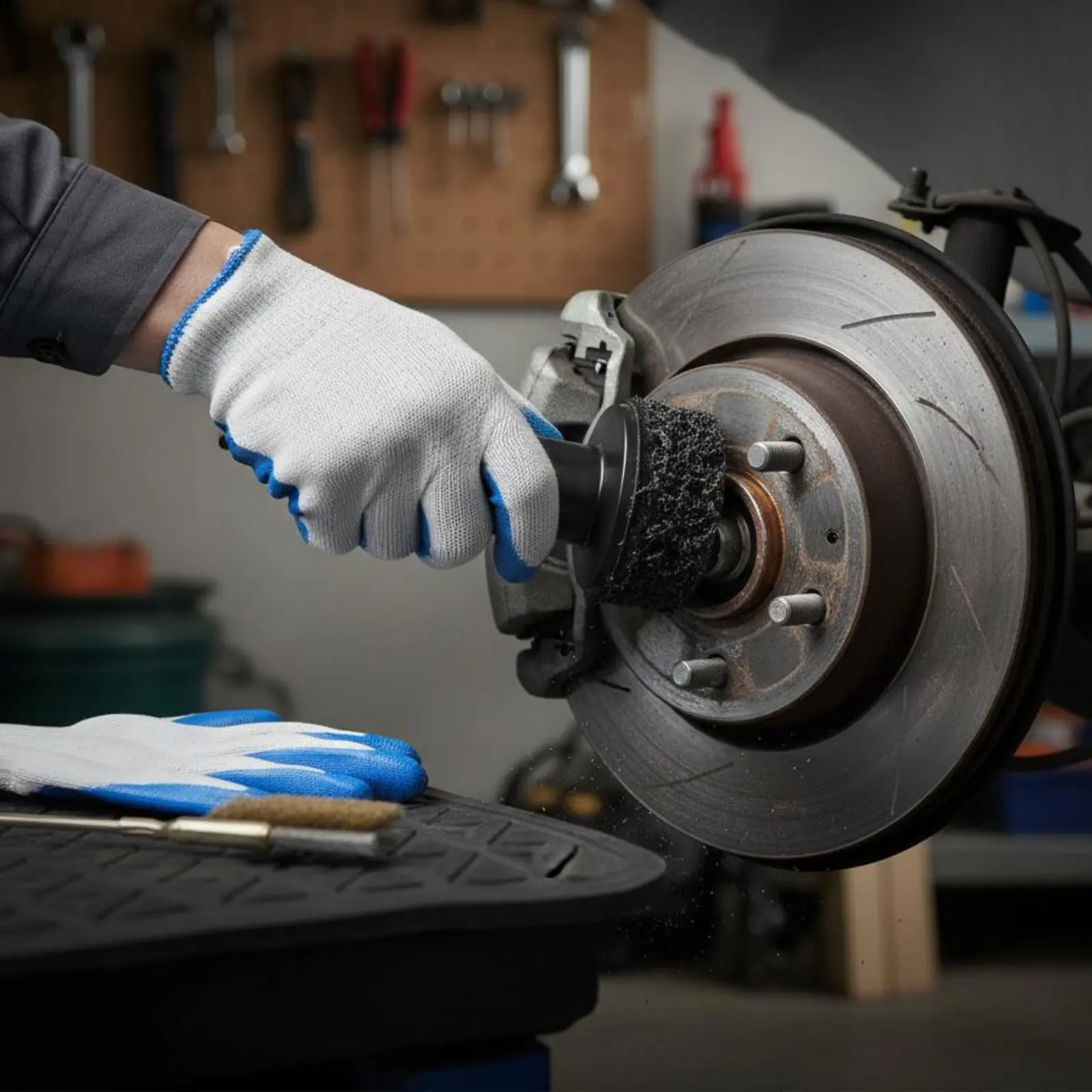 Brake Disc Resurfacing Tool Rust Removal Wheel Hub Cleaning Tool Wheel Bolt Polishing Kit Wear-Resistant for Auto Shop, Garage
Brake Disc Resurfacing Tool Rust Removal Wheel Hub Cleaning Tool Wheel Bolt Polishing Kit Wear-Resistant for Auto Shop, Garage