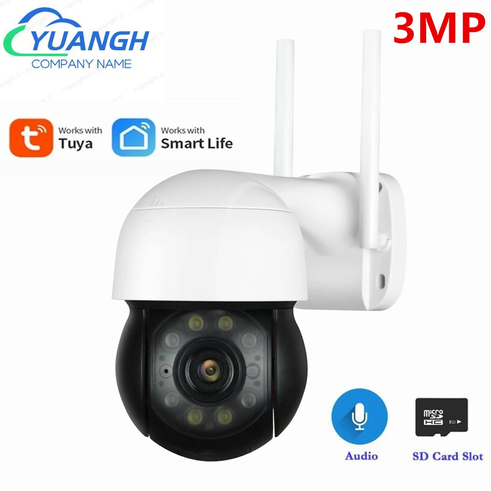 3MP Outdoor IP Camera Wireless Tuya Smart Home Auto Tracking Human Detection WIFI Surveillance CCTV Camera Security Protection
3MP Outdoor IP Camera Wireless Tuya Smart Home Auto Tracking Human Detection WIFI Surveillance CCTV Camera Security Protection